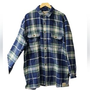 Abercrombie & Fitch Blue Plaid Men's Shirt XL
